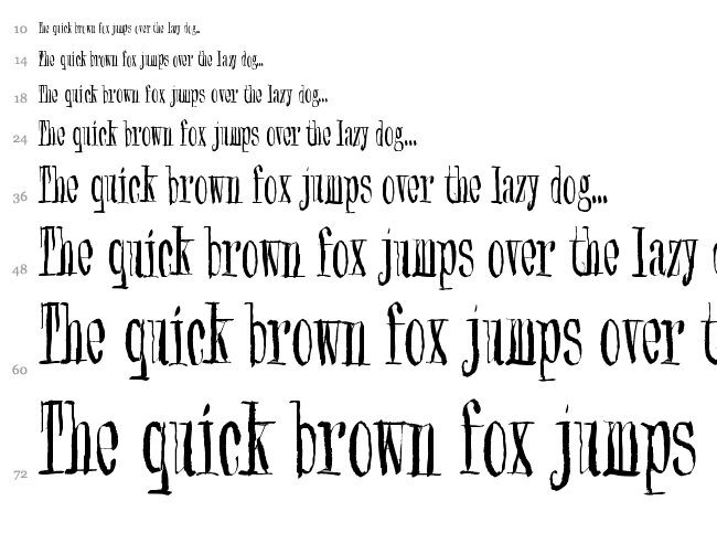 Synonym Blank font waterfall